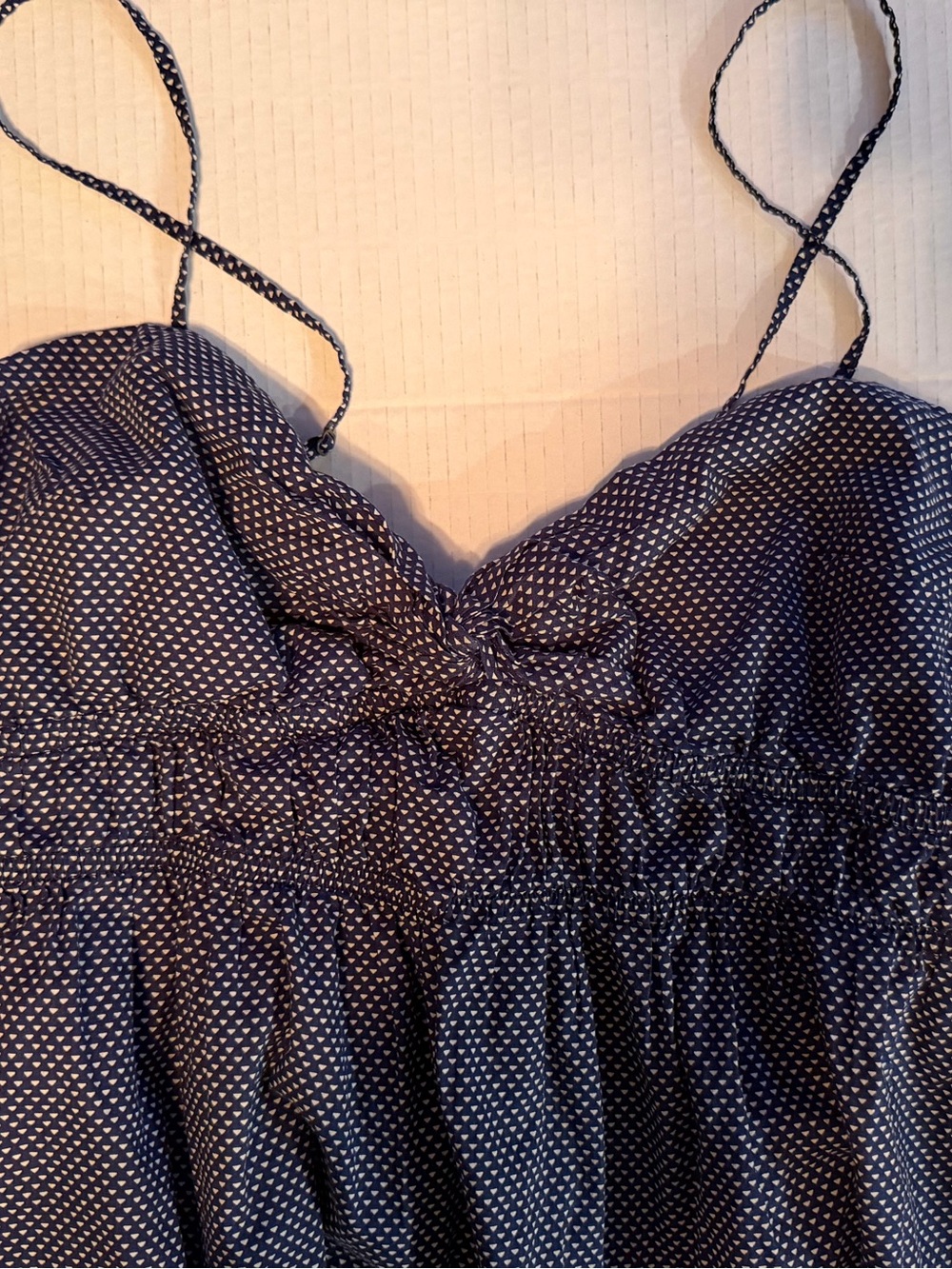 J. Crew Navy Polka-Dot Spaghetti-Strap Midi Dress